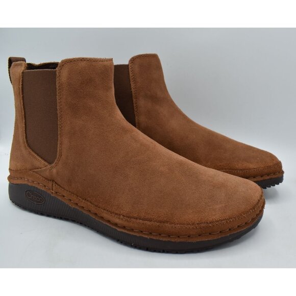 Chaco Womens Size 8 Paonia Cinnamon Brown Suede Chelsea Boots Shoes - Picture 4 of 14